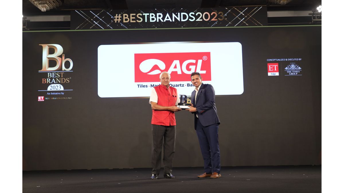 AGL Tiles Honored as Best Brand at ET Edge Brand Conclave 2023